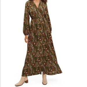 Scotch & Soda Floral Wrap Maxi Dress